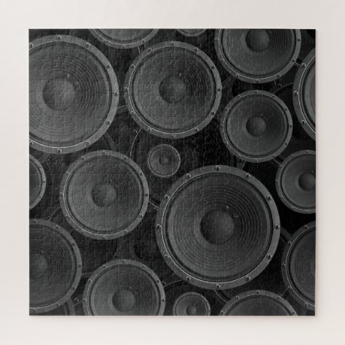Speakers Continuous Texture Seamless Pattern Jigsaw Puzzle
