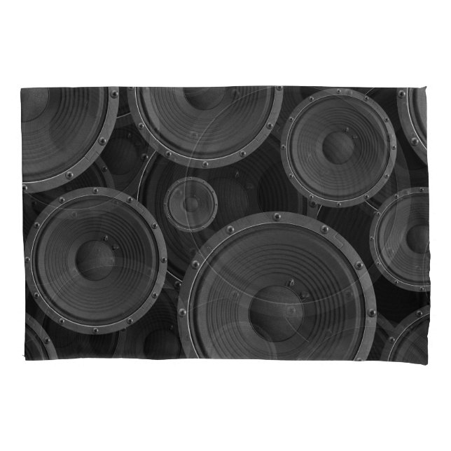 Speakers: Continuous Texture Seamless Pattern. Pillow Case (Front)