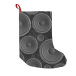 Speakers: Continuous Texture Seamless Pattern. Small Christmas Stocking
