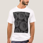 Speakers: Continuous Texture Seamless Pattern. T-Shirt