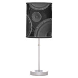 Speakers: Continuous Texture Seamless Pattern. Table Lamp