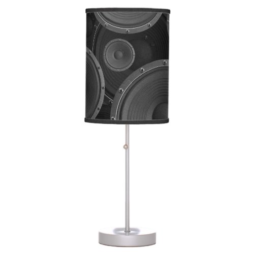 Speakers Continuous Texture Seamless Pattern Table Lamp