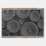 Speakers: Continuous Texture Seamless Pattern. Throw Blanket