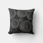 Speakers: Continuous Texture Seamless Pattern. Throw Pillow