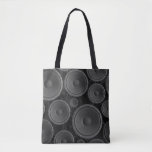 Speakers: Continuous Texture Seamless Pattern. Tote Bag