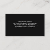 Speakers Subs | Musical Notes | Sports Car Business Card (Back)