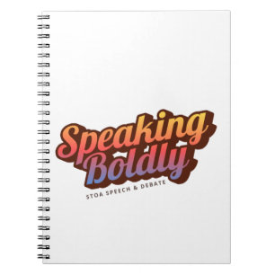 Speaking Boldly Sunset Notebook