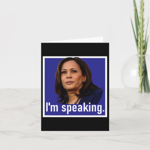 Speaking Kamala Harris 2  Card