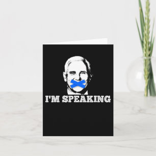 Speaking Kamala Harris Funny Vice President Debate Card