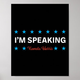 Speaking Kamala Harris Poster