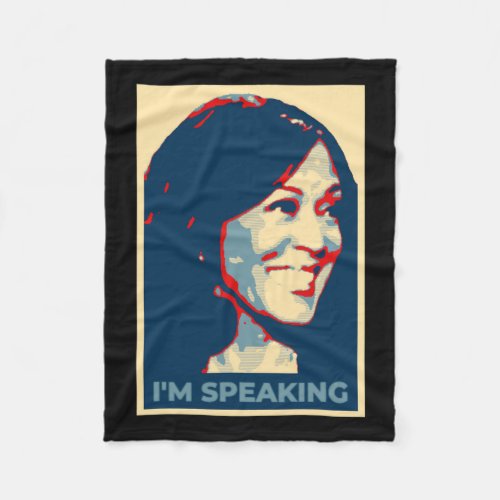 Speaking Kamala Harris Quote Vp Debate 2020 Poster Fleece Blanket