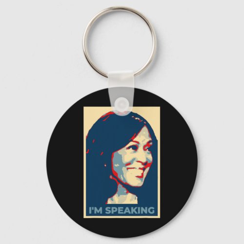 Speaking Kamala Harris Quote Vp Debate 2020 Poster Keychain