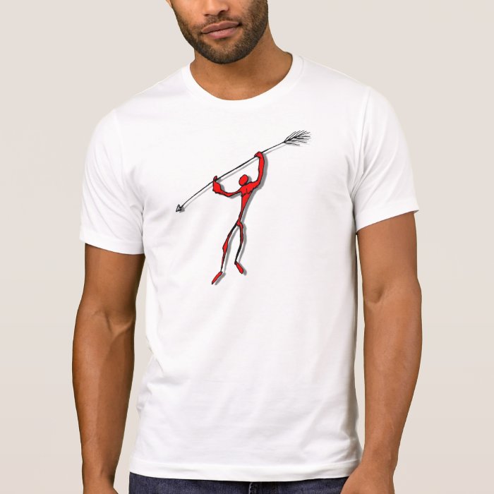 Spear Chucker Tribal Tattoo   red T shirt