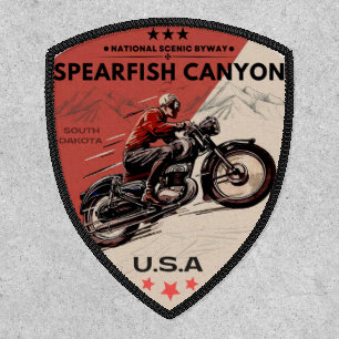 SPEARFISH CANYON SCENIC BYWAY MOTORCYCLING PATCH
