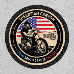 Spearfish Canyon South Dakota Motorcycle Patch