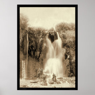 Spearfish Falls Black Hills South Dakota 1889 Poster