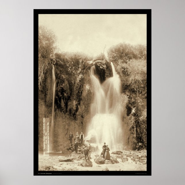 Spearfish Falls Black Hills South Dakota 1889 Poster (Front)