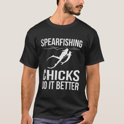 Spearfish Freediving For A Spearfishing T_Shirt