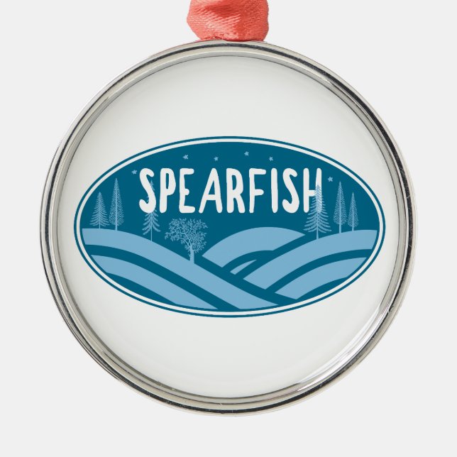Spearfish South Dakota Outdoors Metal Ornament (Front)