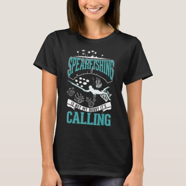 Spearfisher Hobby Spear Fishing Spearfishing T-Shirt (Front)