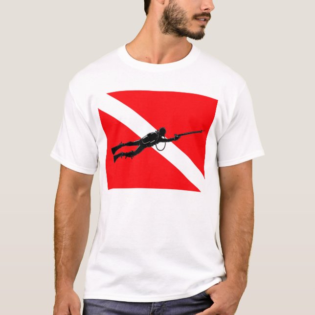 Spearfisherman Falg T-Shirt (Front)