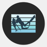 Spearfishing Logo, Fishing, Water Square Sticker