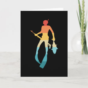 Spearfishing Gift Retro Vintage Spear Fishing Dive Card