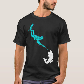 Spearfishing Underwater Hunter Spearfisher Hunting T-Shirt