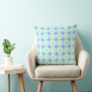 Spearmint And Mint Donuts With Filling On Lavender Throw Pillow