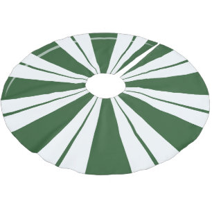 Spearmint Candy Stripe Brushed Polyester Tree Skirt