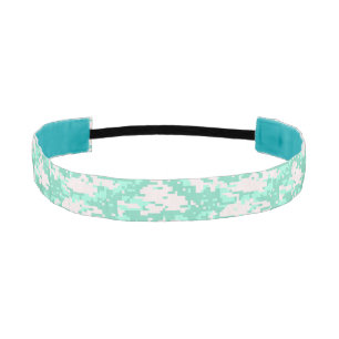 Spearmint Digital Camo Pattern Athletic Headband