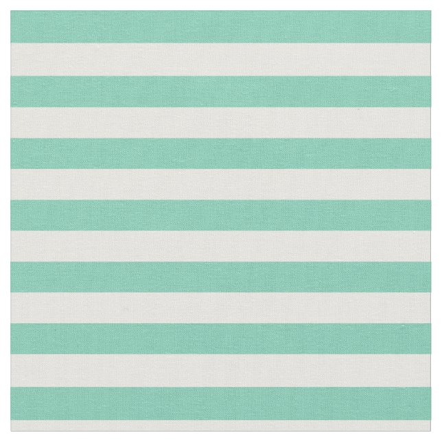 Spearmint & White Striped Fabric (Close Up)