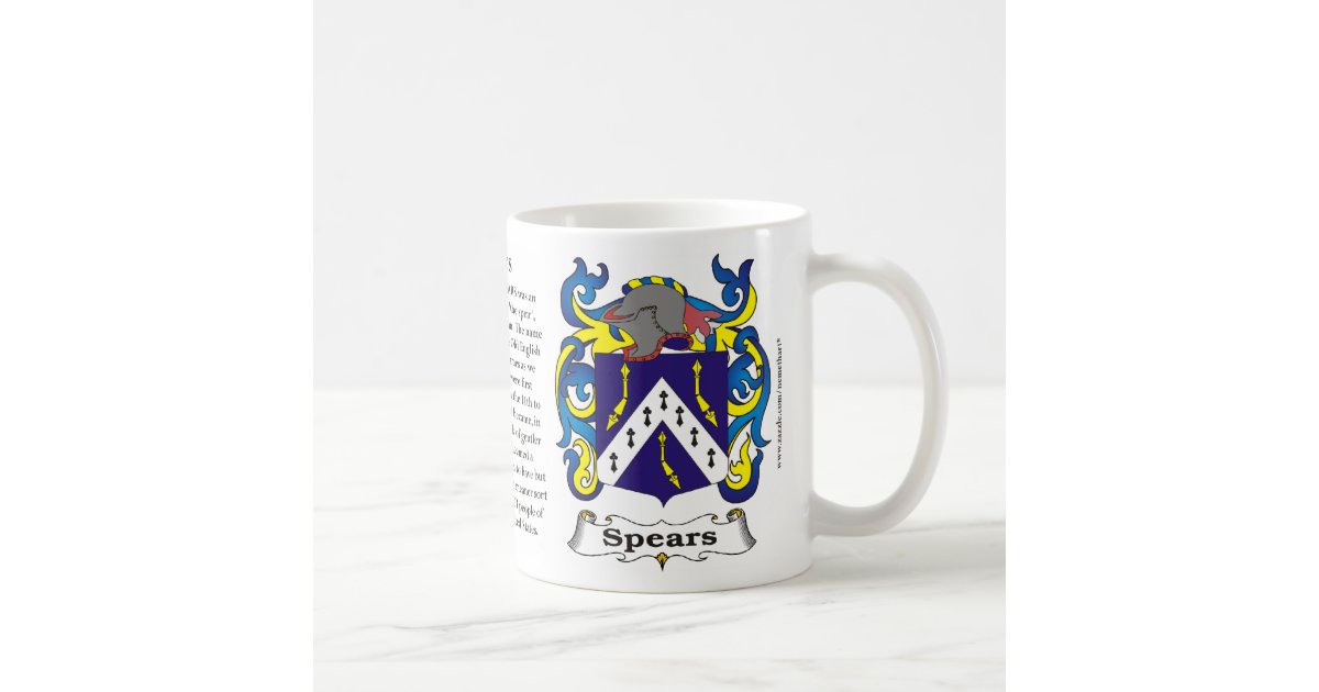 Spears Family Coat of Arms Mug Zazzle