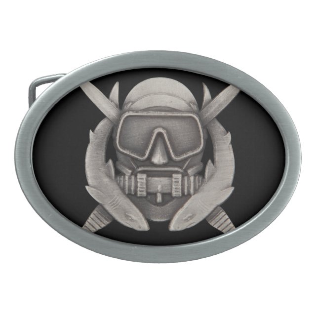Spec Ops Diver Oval Belt Buckle (Front)
