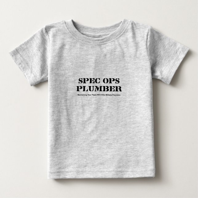 Spec Ops Plumber Baby T-Shirt (Front)
