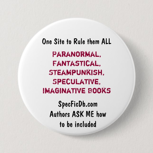 SpecFicDB Button (Front)