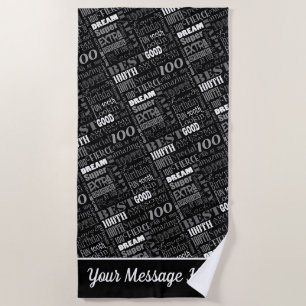 Special 100th Birthday Party Personalized Gifts Beach Towel