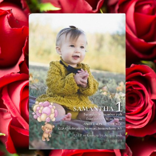  Special 1st Birthday Celebration Invitation (Special 1st Birthday Celebration Invitation)