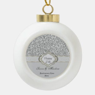 Special 25th Anniversary Ceramic Ornament