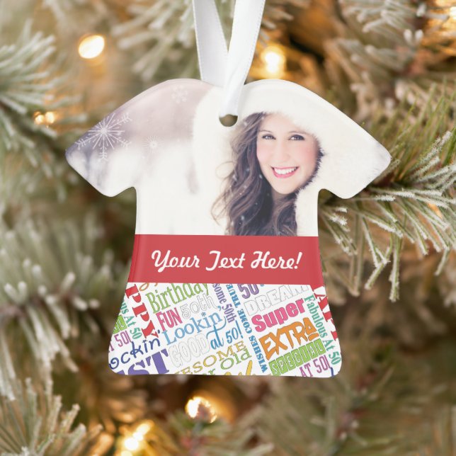 Special 50th Birthday Party Personalized Gifts Ornament (Tree)