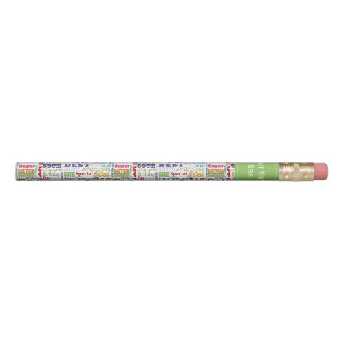 Special 50th Birthday Party Personalized Gifts Pencil