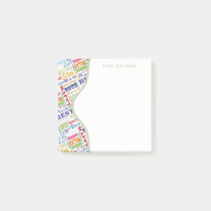 Special 50th Birthday Party Personalized Gifts Post-it Notes