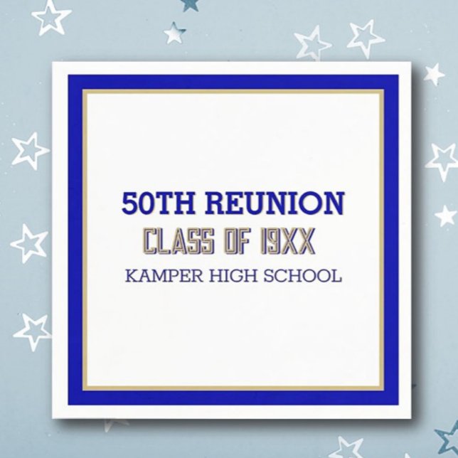 Special 50th Reunion! Class Reunion Napkins (Creator Uploaded)