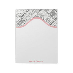 Special 55th Birthday Party Personalized Gifts Notepad