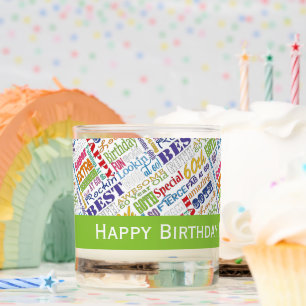 Special 60th Birthday Party Personalized Gifts Scented Candle