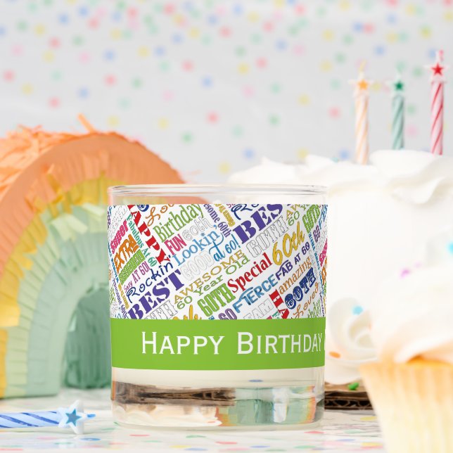 Special  60th Birthday Party Personalized Gifts Scented Candle (Birthday)