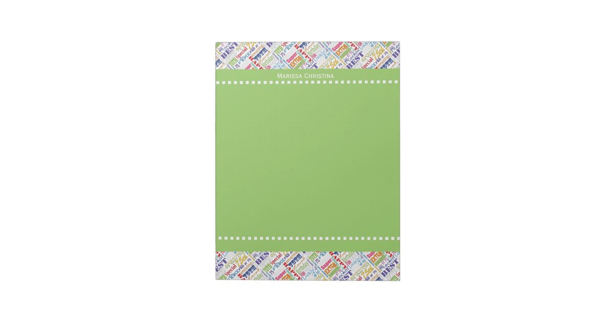 Special 75th Birthday Party Personalized Gifts Notepad | Zazzle