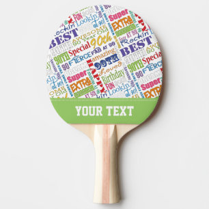 Special 90th Birthday Party Personalized Monogram Ping Pong Paddle