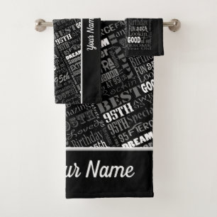 Special 95th Birthday Party Personalized Gifts Bath Towel Set