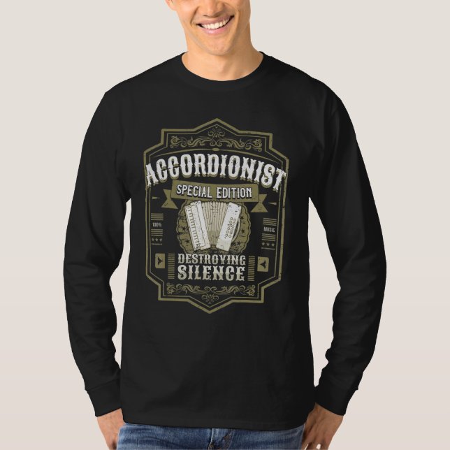 Special Accordionist Accordion Player Accordion T-Shirt (Front)